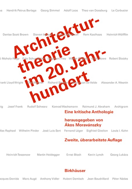 Book cover image for Architekturtheorie im 20. Jahrhundert ISBN: 9783035606294